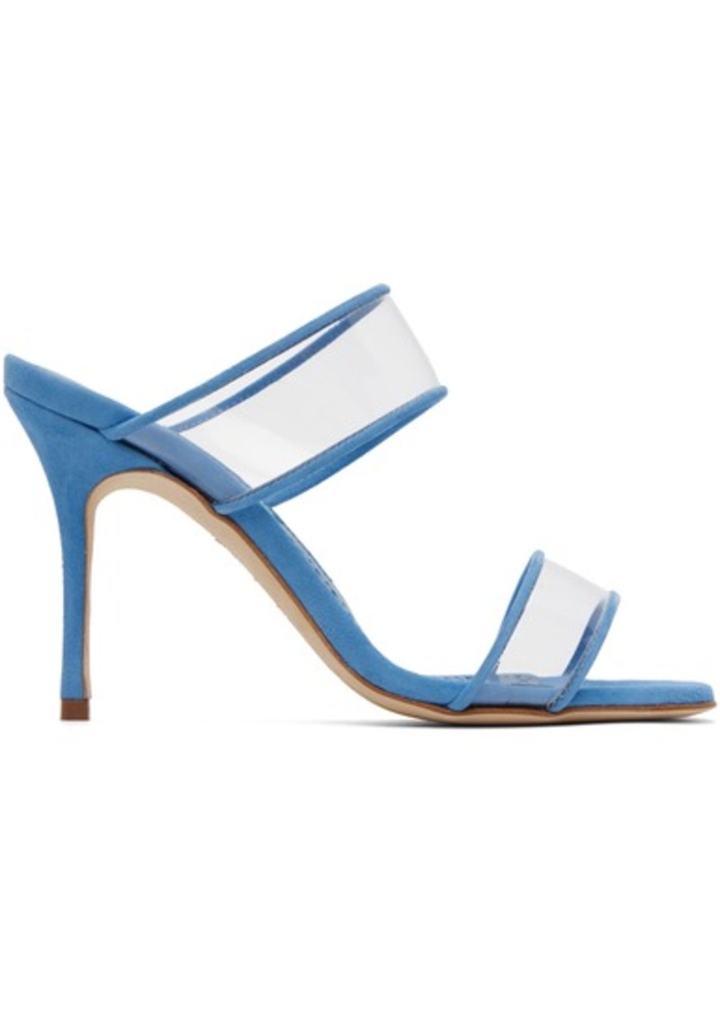 Manolo Blahnik Blue INVYMU Heeled Sandals