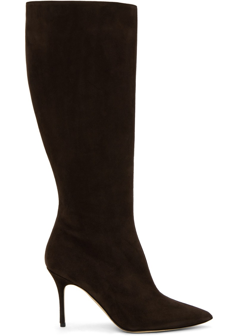 Manolo Blahnik Brown Oculara Tall Boots