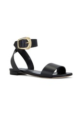 Manolo Blahnik Brutas Flat Leather Sandal