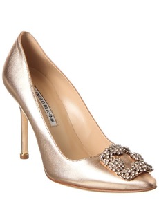 Manolo Blahnik Hangisi 105 Leather Pump