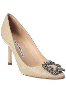 Manolo Blahnik Hangisi 90 Glitter Pump