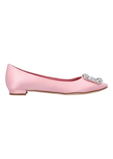 Manolo Blahnik Hangisi Ballerinas Pink