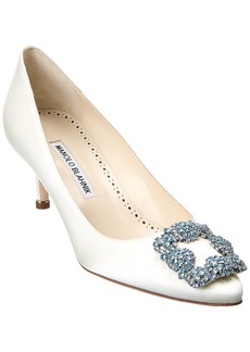 Manolo Blahnik Hangisi Bridal 50 Satin Pump