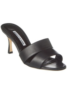 Manolo Blahnik Iacopo 70 Leather Sandal