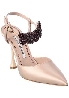 Manolo Blahnik Mabina 105 Satin Pump