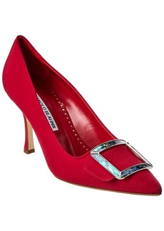 Manolo Blahnik Maysale 90 Silk Pump