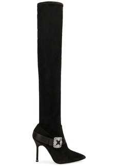 Manolo Blahnik Plinianuthi 105 Suede Boot