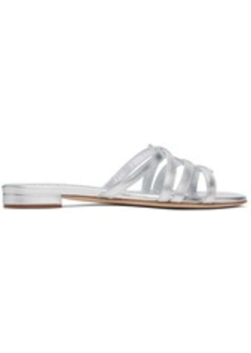 Manolo Blahnik Silver Riran Sandals