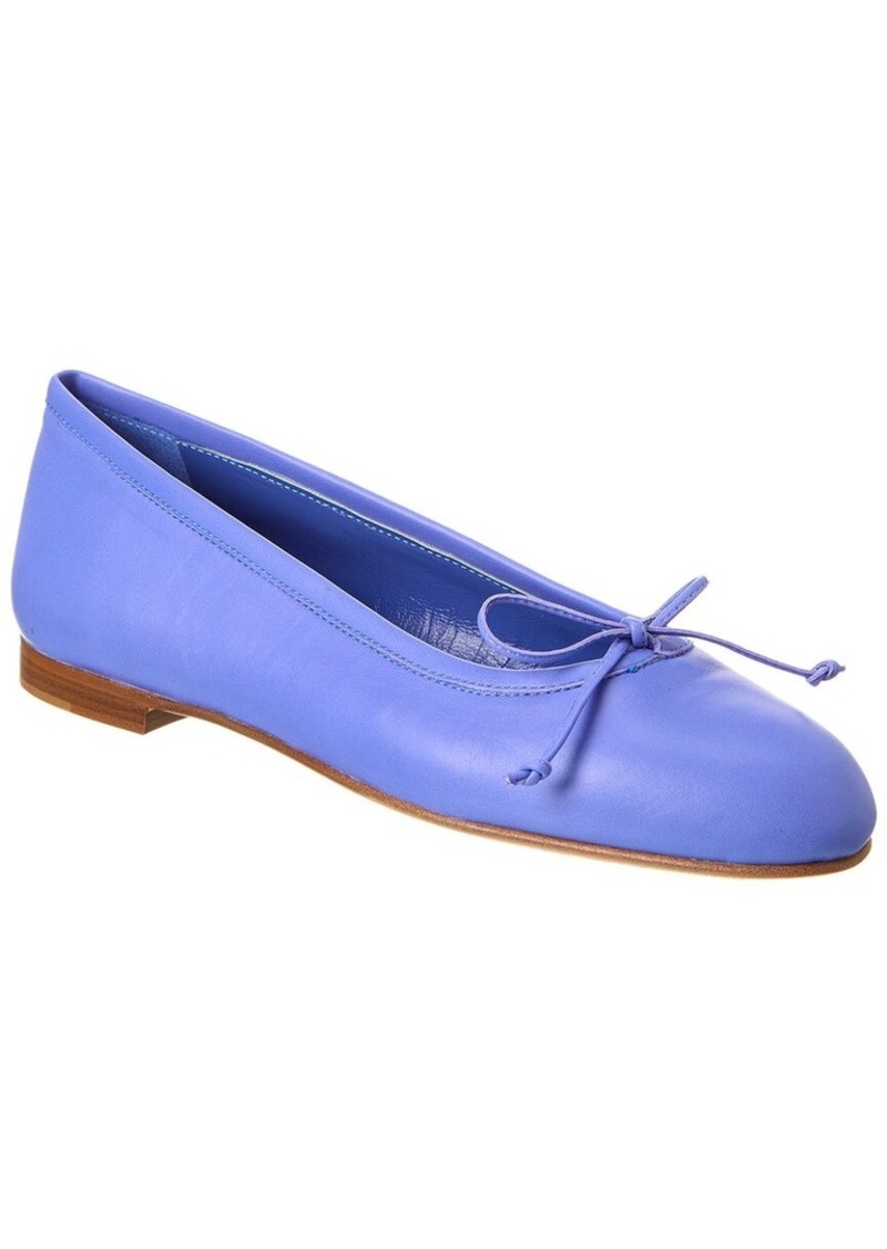 Manolo Blahnik Veralii Leather Flat