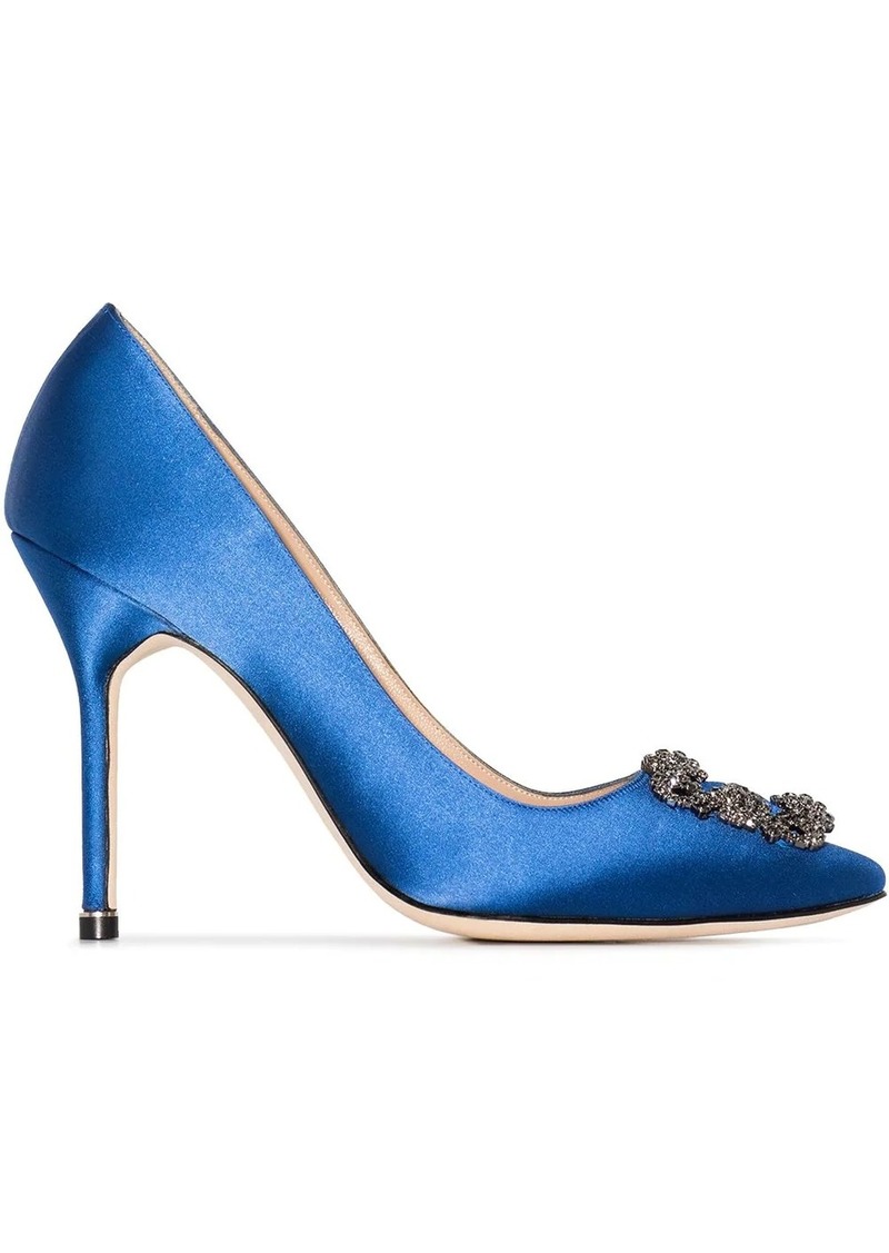 Manolo Blahnik Hangisi 105mm appliqué pumps