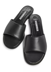 Manolo Blahnik Safinanu Leather Sandals