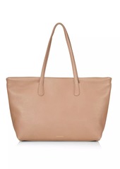 Mansur Gavriel Everyday Zip Pebbled-Leather Tote Bag