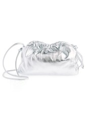 Mansur Gavriel Mini Cloud Metallic Leather Clutch