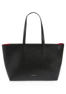 Mansur Gavriel Small Leather Zip Tote in Black at Nordstrom