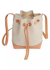 Mansur Gavriel Mini Canvas & Leather Bucket Bag