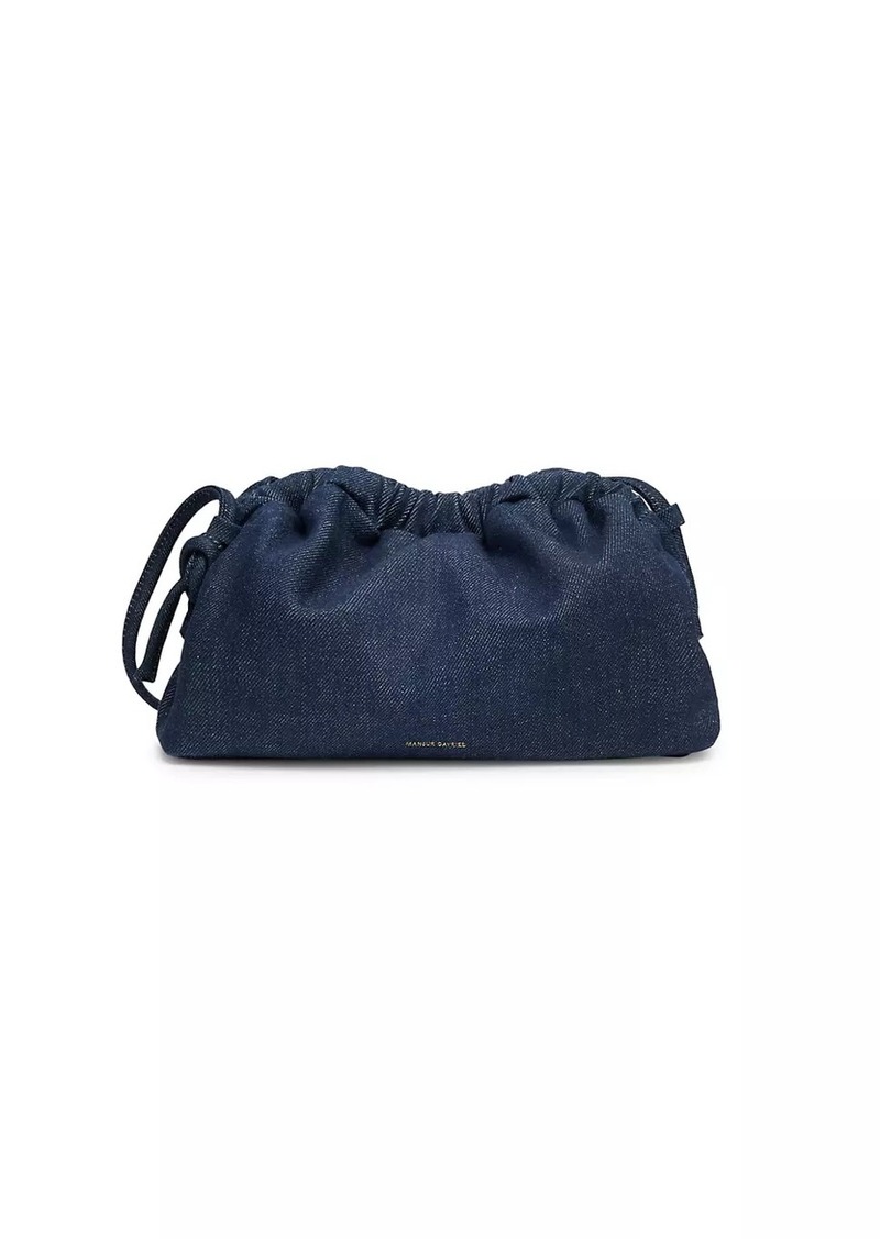 Mansur Gavriel Mini Cloud Denim Clutch