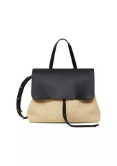 Mansur Gavriel Soft Lady Woven Leather-Trim Bag
