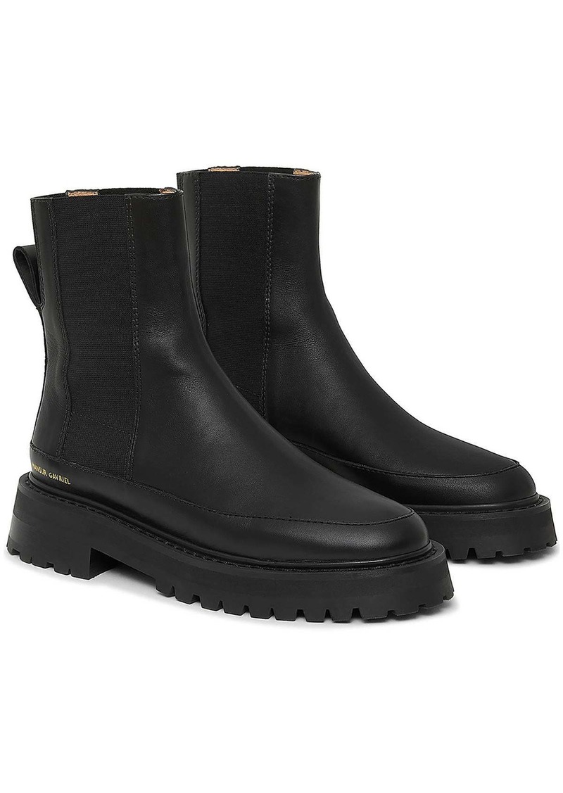 Mansur Gavriel Womens Leather Pull On Chelsea Boots