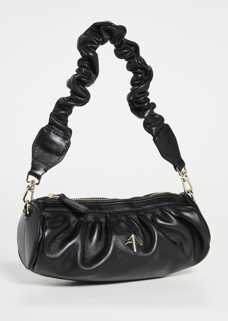 Manu Atelier Prism Chain Leather Shoulder Bag - Black