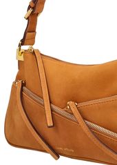 MANU Atelier Suede Shoulder Bag W/ Zip Details