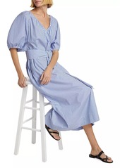 Mara Hoffman Alora Cotton Puff-Sleeve Midi-Dress