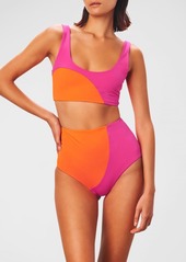 Mara Hoffman Lira Colorblock Bikini Top 