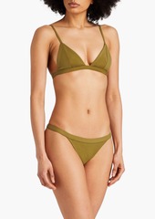 Mara Hoffman - Astrid triangle bikini top - Green - XS