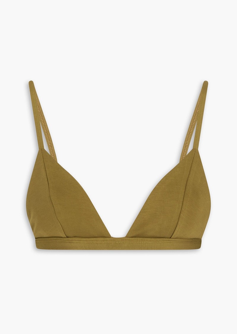 Mara Hoffman - Astrid triangle bikini top - Green - XS