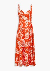 Mara Hoffman - Perdita floral-print hemp maxi dress - Red - US 00