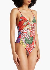 Mara Hoffman - Emma printed swimsuit - Red - XS