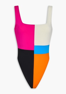 Mara Hoffman - Idalia color-block swimsuit - Pink - XL