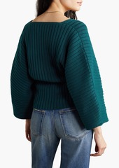 Mara Hoffman - Jocelyn ribbed cotton-blend sweater - Blue - S