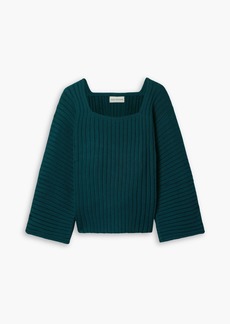 Mara Hoffman - Jocelyn ribbed cotton-blend sweater - Blue - S