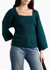 Mara Hoffman - Jocelyn ribbed cotton-blend sweater - Blue - S