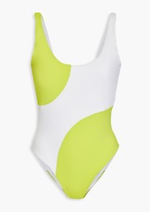 Mara Hoffman - Jodi two-tone swimsuit - Yellow - XS