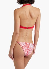 Mara Hoffman - Lei printed low-rise bikini briefs - Red - XS