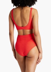 Mara Hoffman - Lira textured bikini top - Red - XL