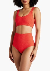 Mara Hoffman - Lira textured bikini top - Red - XL