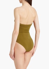 Mara Hoffman - Lucia stretch-TENCEL™ bandeau swimsuit - Green - XS