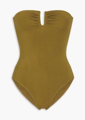 Mara Hoffman - Lucia stretch-TENCEL™ bandeau swimsuit - Green - XS