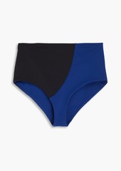 Mara Hoffman - Lydia two-tone high-rise bikini briefs - Blue - M