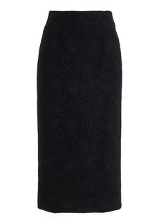 Mara Hoffman - Maeve Organic Cotton Jacquard Midi Skirt - Black - US 10 - Moda Operandi