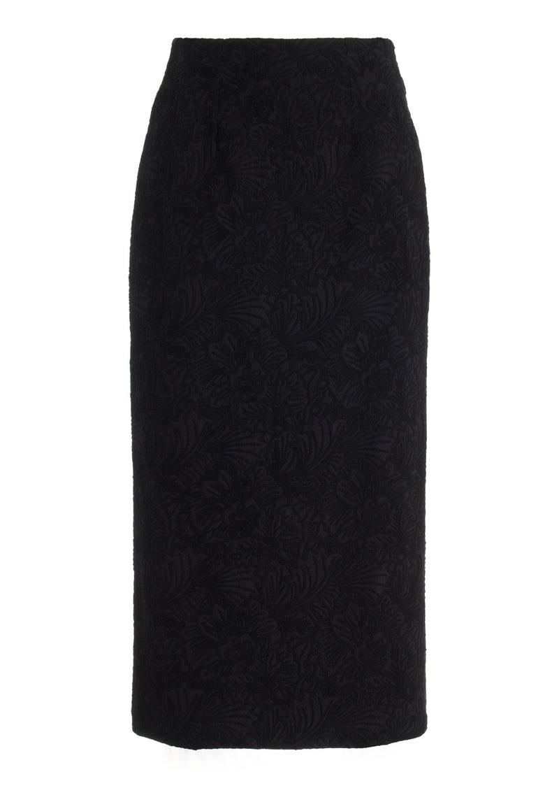 Mara Hoffman - Maeve Organic Cotton Jacquard Midi Skirt - Black - US 4 - Moda Operandi