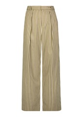 Mara Hoffman - Marella Pleated Wide-Leg Pants - Green - US 8 - Moda Operandi