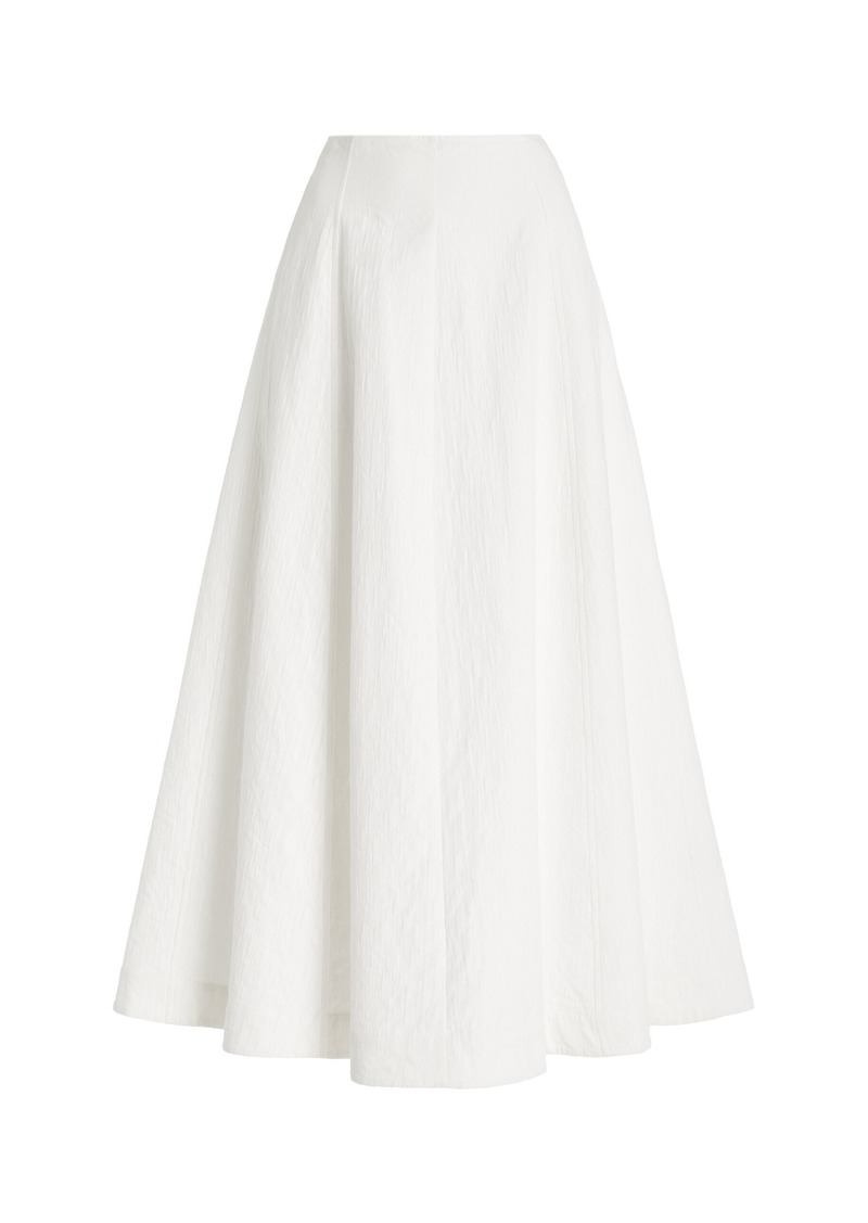 Mara Hoffman - Marni Textured-Cotton Midi Skirt - Ivory - US 10 - Moda Operandi