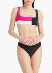Mara Hoffman - Meli color-block bandeau bikini top - Pink - XS