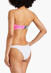 Mara Hoffman - Paisley-print bandeau bikini top - Pink - XS