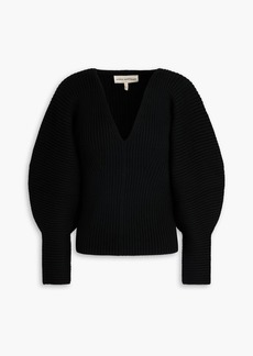 Mara Hoffman - Ribbed cotton-blend sweater - Black - XS