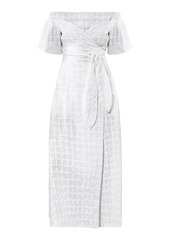 Mara Hoffman - Women's Adelina Organic Cotton Maxi Off-The-Shoulder Wrap Dress - White - Moda Operandi