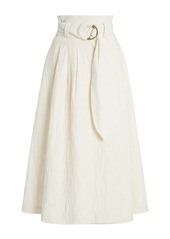 Mara Hoffman - Women's Esperanza Organic Cotton-Linen Midi Skirt - Ivory - Moda Operandi